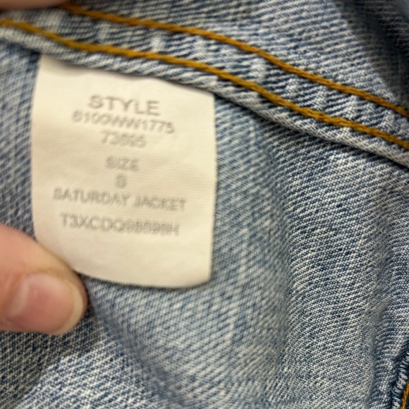 Polo Jeans Co Ralph Lauren Black Label Distressed Light Blue Denim Jacket Size S - Picture 5 of 8